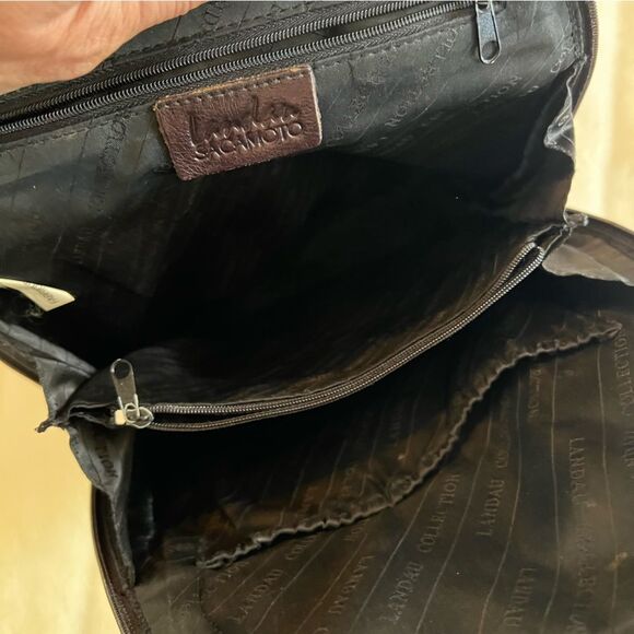 Landau Sacamoto brown leather backpack - Picture 14 of 14